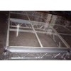 Rectangle Tempered Glass Aluminium Stage Platform Movable Easy Assembly