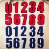 number letter badges patches