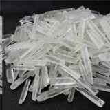 Rock Quartz Crystal Double Poi