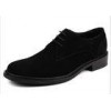 Suede Upper Pure Leather Formal Shoes , Black 100% Mens Handmade Leather Boots