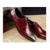 Formal Oxford Men Brogue Shoes Cow Leather Plain Toe Classic Men Shoes