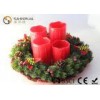 Red Color Decorative Led Candles With Remote Control D8.5X12/14/16/18cm
