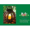 Cross Weaving Rattan Basket Solar Garden Lights With AA 1.2V / 600MAH Battery