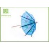 Blue Umbrella Decorative Food Toothpicks For Fruit Decoration Free Sample