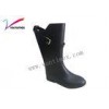 Flat non slip comfortable fashion rain boots / pvc rain boots