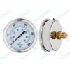 4 Stainless steel case crimp ring hydraulic oil pressure gauge fillable