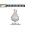 Gourd shape Lead Curtain Weights , white painting lead weight