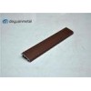 Powder Coating Red Brown Aluminium Extrusion Profile With Length 20 Foot
