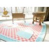 Custom Childrens Bedroom Rugs Stain Resistance , Girls Pink Rug Easy Cleaning
