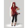 Red Teen Girl Halloween Costumes Devil in da Hood 18004 for Party in Velvet