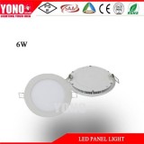 6w 4000k Round White Led Flat