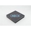 Black Printed Gift Boxes / Gift Packaging Boxes Foodstuff Packing