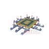 Pneumatic screen stretching clamps