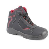 Black Lace Up Split Nubuck Lea