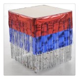 Foil Gold Metallic Table Skirt