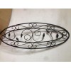 Square Steel Wrought Iron Glass Tempered Durable Antiseptic