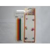 Glossy Long Thin Birthday Candles Non - Spirial 12Pcs / Pack With Holders