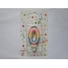 Zero Shaped Glitter Birthday Candles Numbers With Creative Rainbow Border