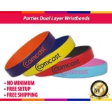 Dual Layer Wristbands In Red A