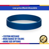 Low Price Blank Rubber Bracele