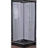 Popular Bathroom Glass Shower Cabins 800 X 800 With Square Black ABS Tray
