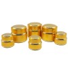 gold aluminum cosmetic jar cosmetic packaging