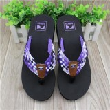 Cotton Fabric Strap Mid Heel W