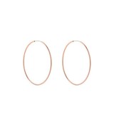Large Rose Gold Medium Hoop Ea