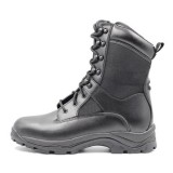 High Cut Black Top Smooth Leat