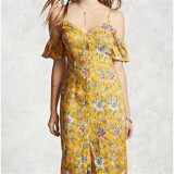 Women Fashion Midi Flare Dress