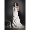 Trumpet Mermaid Sweetheart Chapel Train Satin Beading Wedding Dress