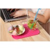 Popular Kitchenware Pink Rectangle Silicone Draining Mats