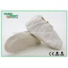 White Slip Resistant Tyvek Disposable Shoe Covers Booties With PVC Sole 43gsm