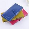 Female Genuine Leather Clutch Wallet Large Capacity With Zipper Buckle