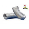 Silver 3 Inch Semi Rigid Aluminum Duct , Telescopic Ventilation Flexible Ducting