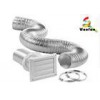 HVAC Ventilation Fire Resistant Flexible Ducting Semi Rigid Aluminum Stretchable