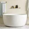 high-end Cheap Small white color Round Freestanding Bathtub With overflow