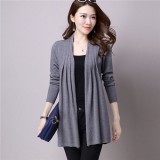 New Pleats Plain Knit Sweater