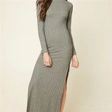 Sexy Slit Slim Casual Dress Bo
