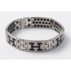 B-017 European Fashion Titanium Stainless Steel Ceramic Bracelet For Men Titanium Steel Magnetic