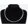 N-008 Sports titanium & stainless steel necklace with germanium & magnet and infrared