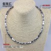 N-015 2017 Fashion Japanese negative ions energy necklace ge-titanium sports energy necklace