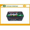 4g Plastic Poker Chips Sets Professional Poker Set Square Tin Box Packaging