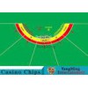 Waterproof Half Round Casino Table Layout With Specialized Patterns / Colors