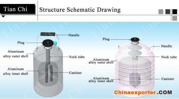 TIANCHI cryogenic freezing equipment 10L cold storage container in AI