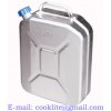 Reservdunk aluminium 20L transportdunk bensindunk vertikal tank med skruvlock
