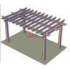 DIY Recyclable 100% Pergola Canopy Kit , Free Standing Pergola With Canopy Color Stability