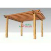 Antisepsis Custom Wood Plastic Composite Pergola Fire Resistance 4m * 4m * 2.66m