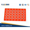 2layer rigid PCB with red soldermask and thin board thickness 0.15mm