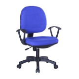 BT09 Blue Fabric Office Swivel